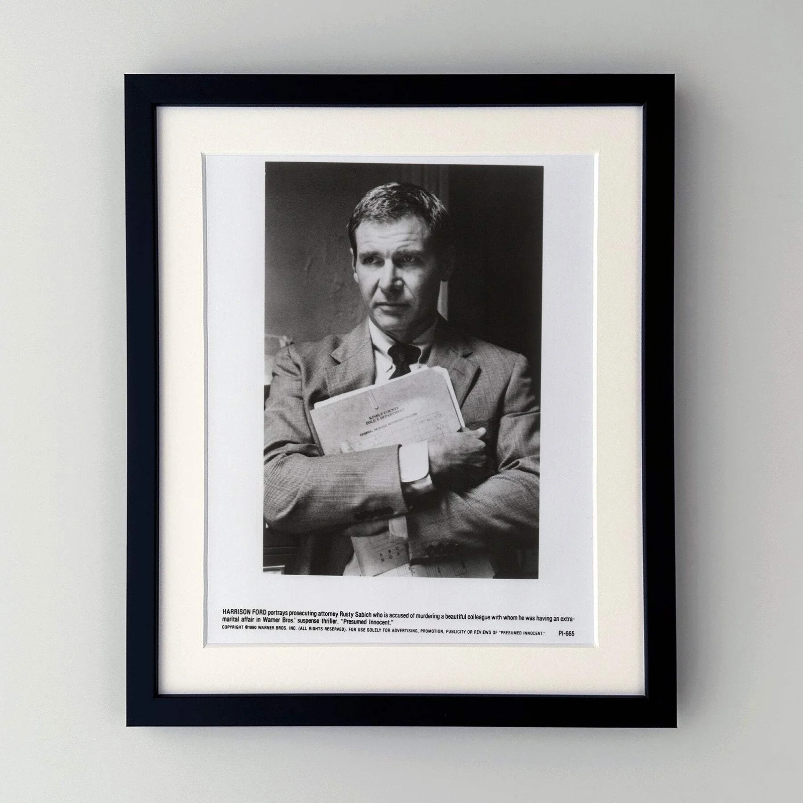 Presumed Innocent (1990) Press Publicity Still - Framed, image 2