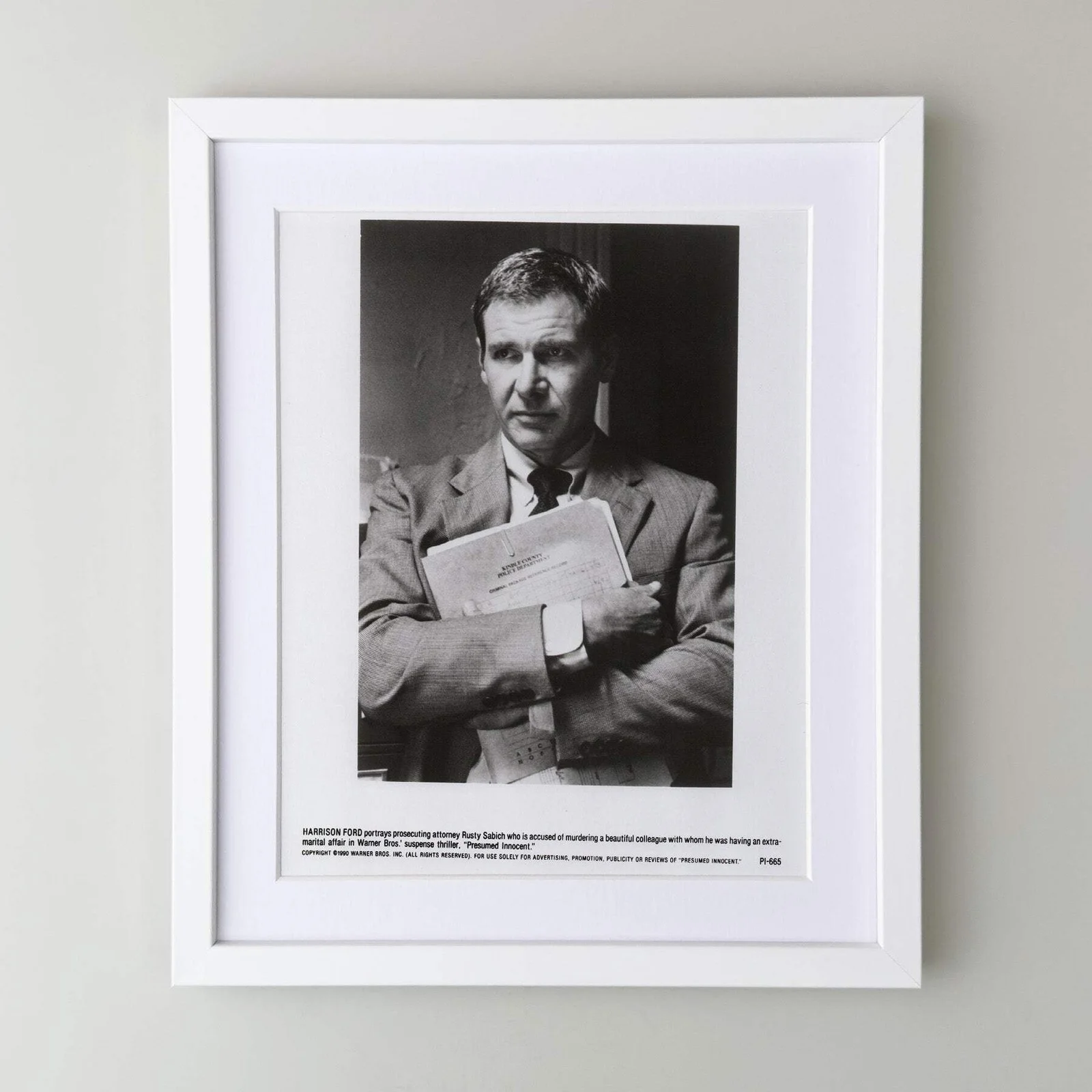 Presumed Innocent (1990) Press Publicity Still - Framed, image 3