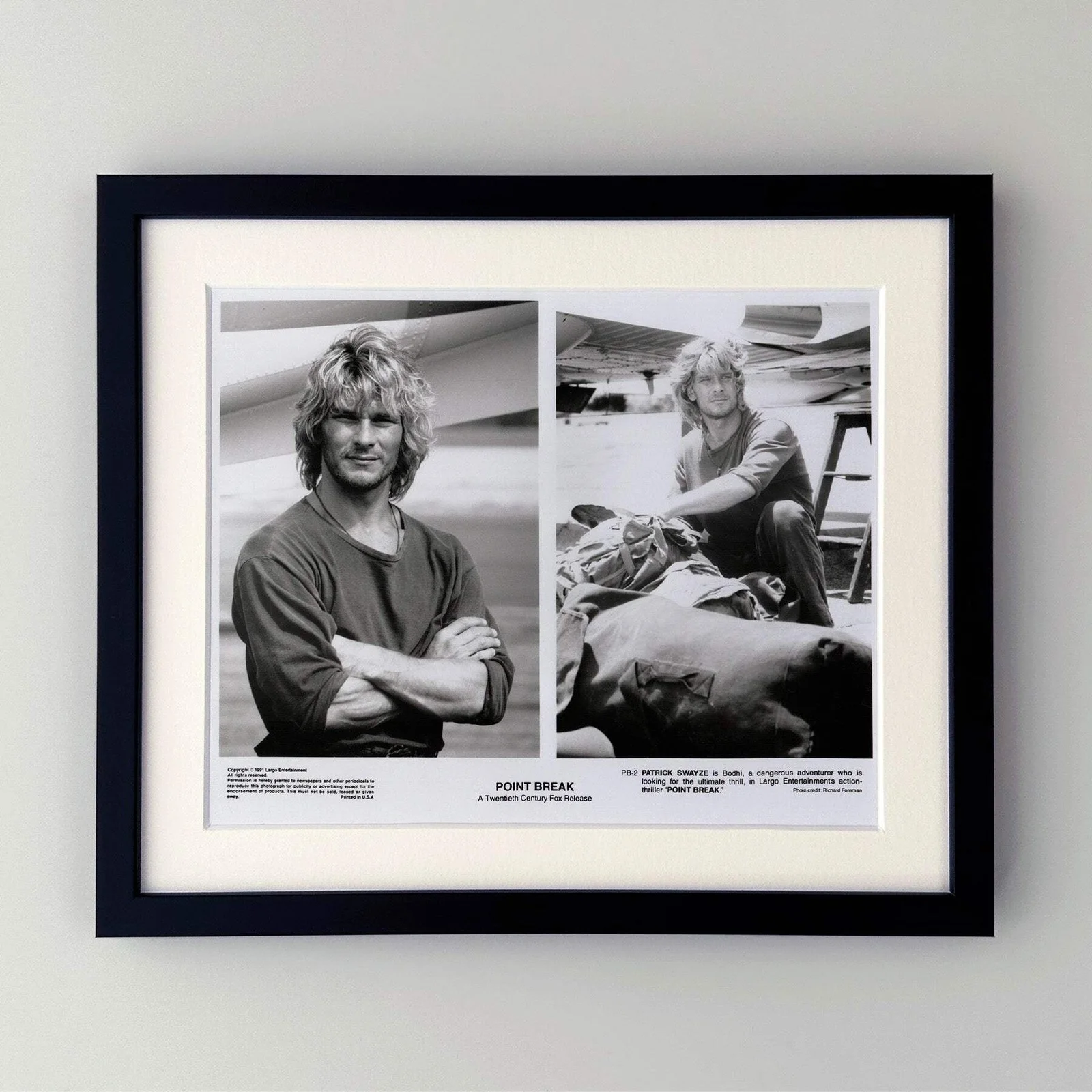 Point Break (1991) Press Publicity Still - Framed, image 2