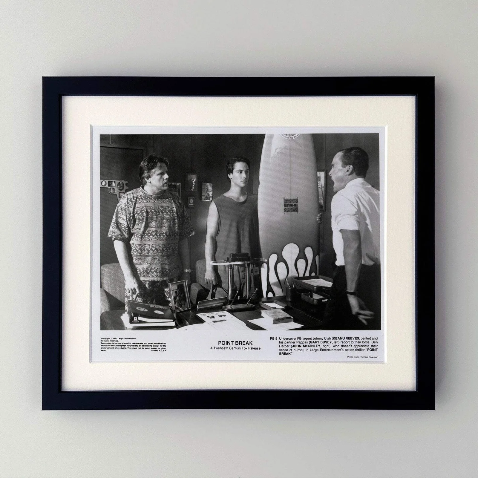 Point Break (1991) Press Publicity Still - Framed, image 2