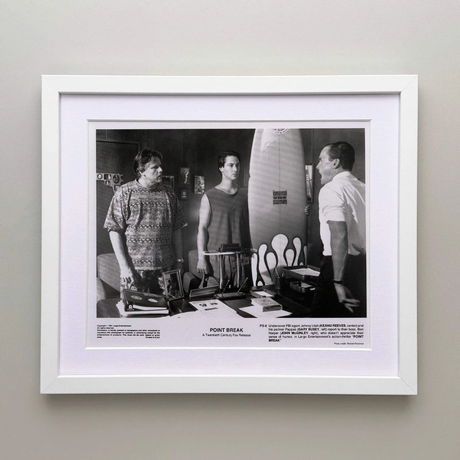 Point Break (1991) Press Publicity Still - Framed, image 3