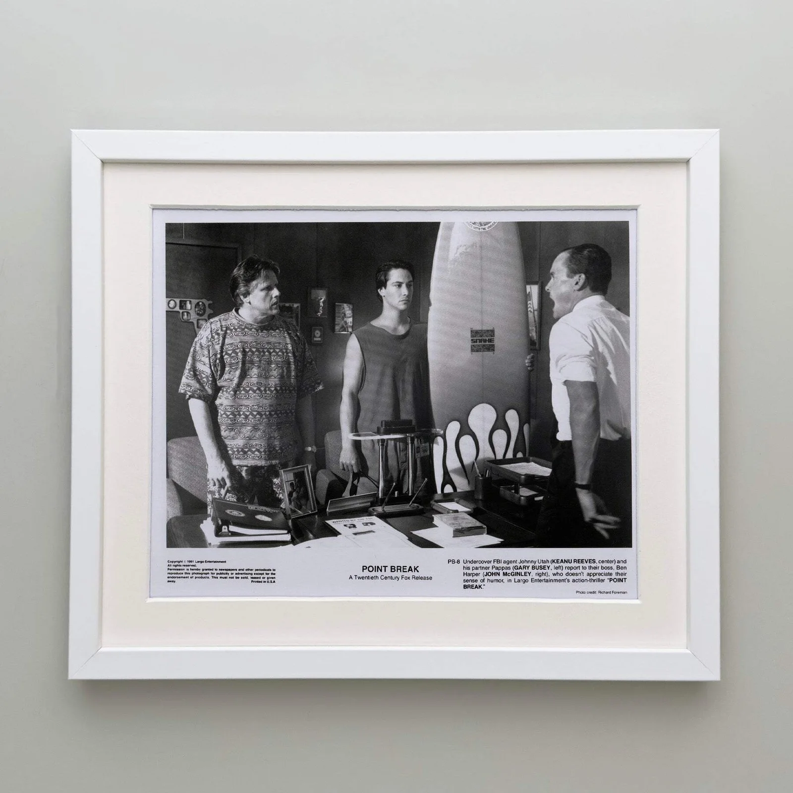Point Break (1991) Press Publicity Still - Framed, image 4