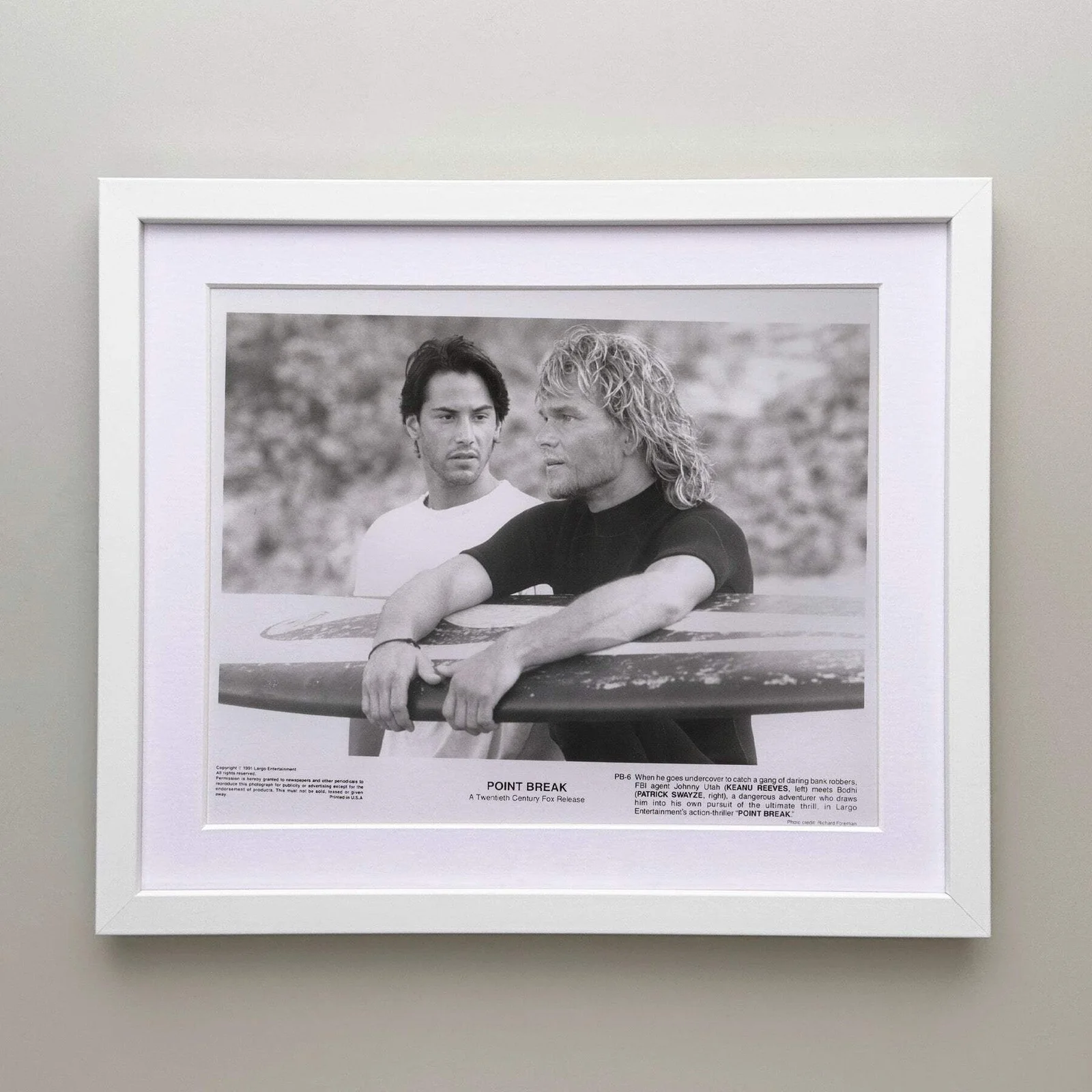 Point Break (1991) Press Publicity Still - Framed, image 3