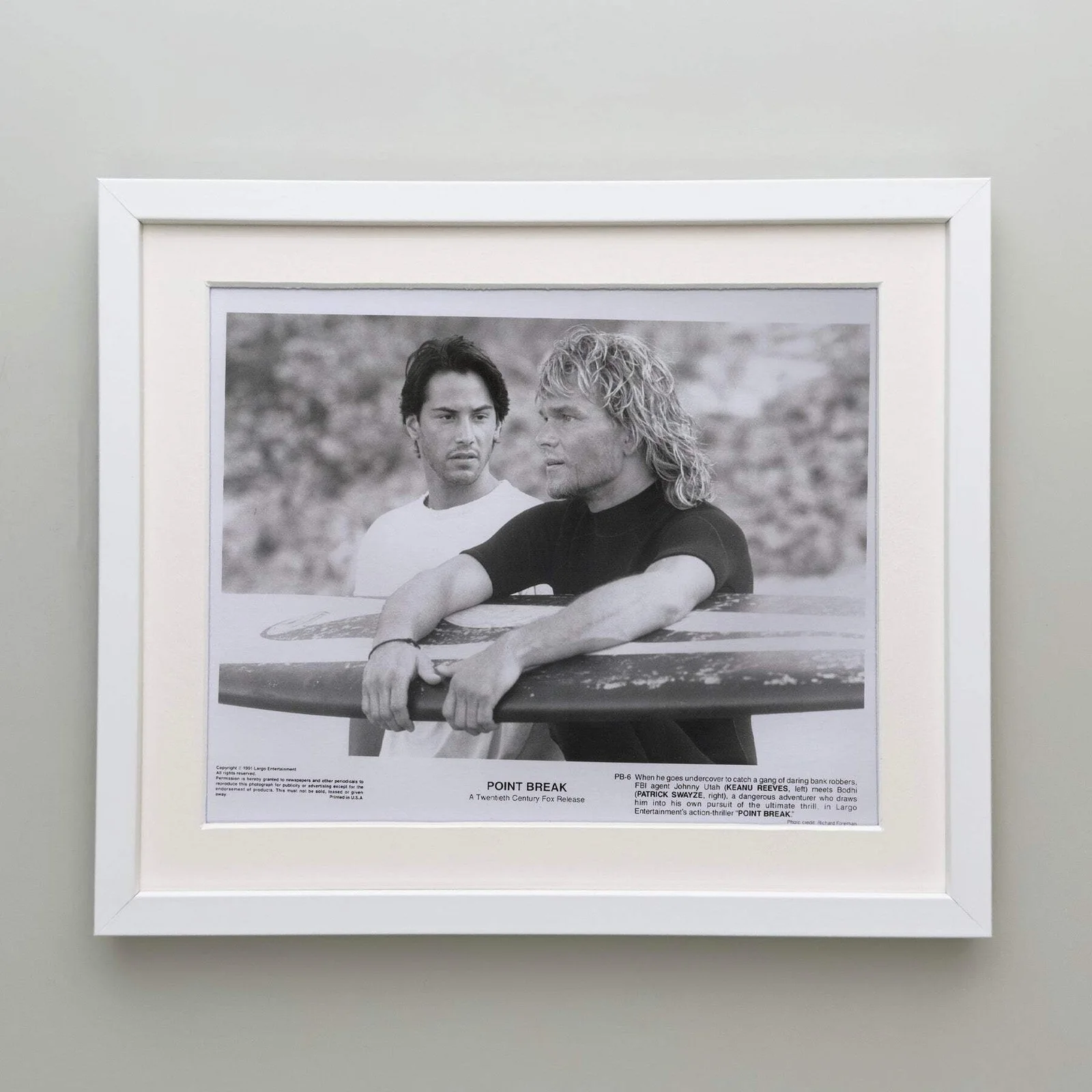 Point Break (1991) Press Publicity Still - Framed, image 4
