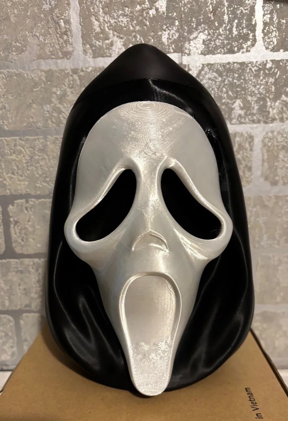 Scream 7 Ghostface Popcorn Bucket, 3d printed, horror gift, scream popcorn, image 4