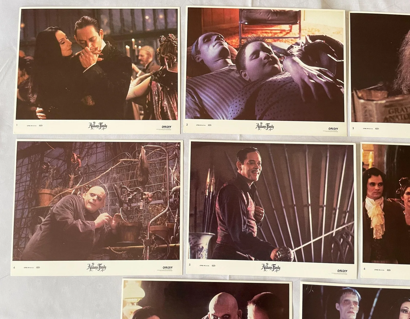 The Addams Family (1991) Original Lobby Cards Set of 8, изображение 3