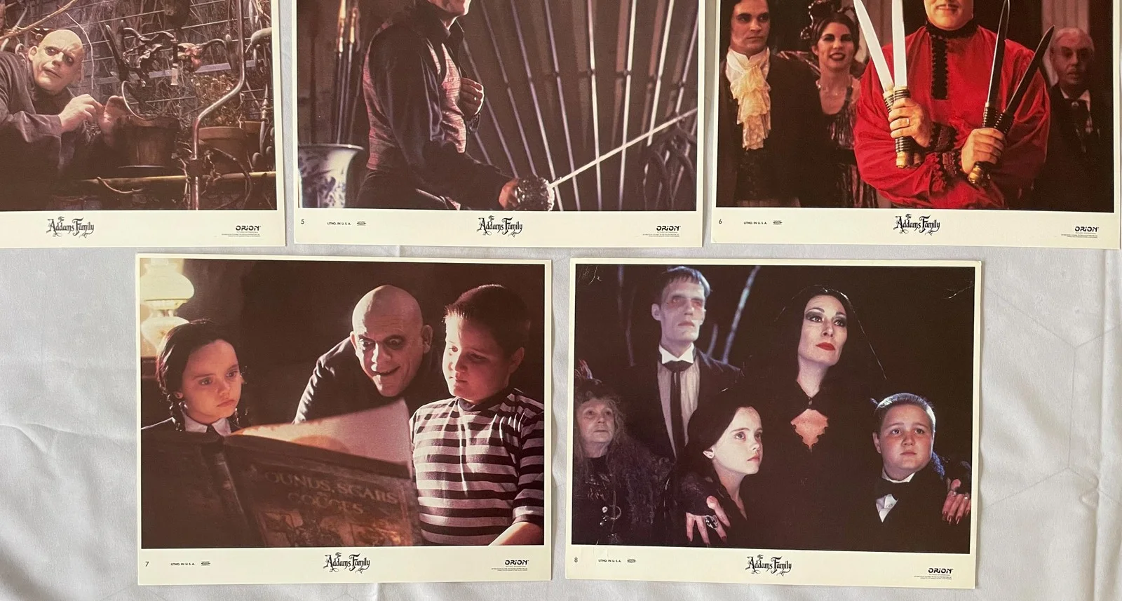 The Addams Family (1991) Original Lobby Cards Set of 8, изображение 4