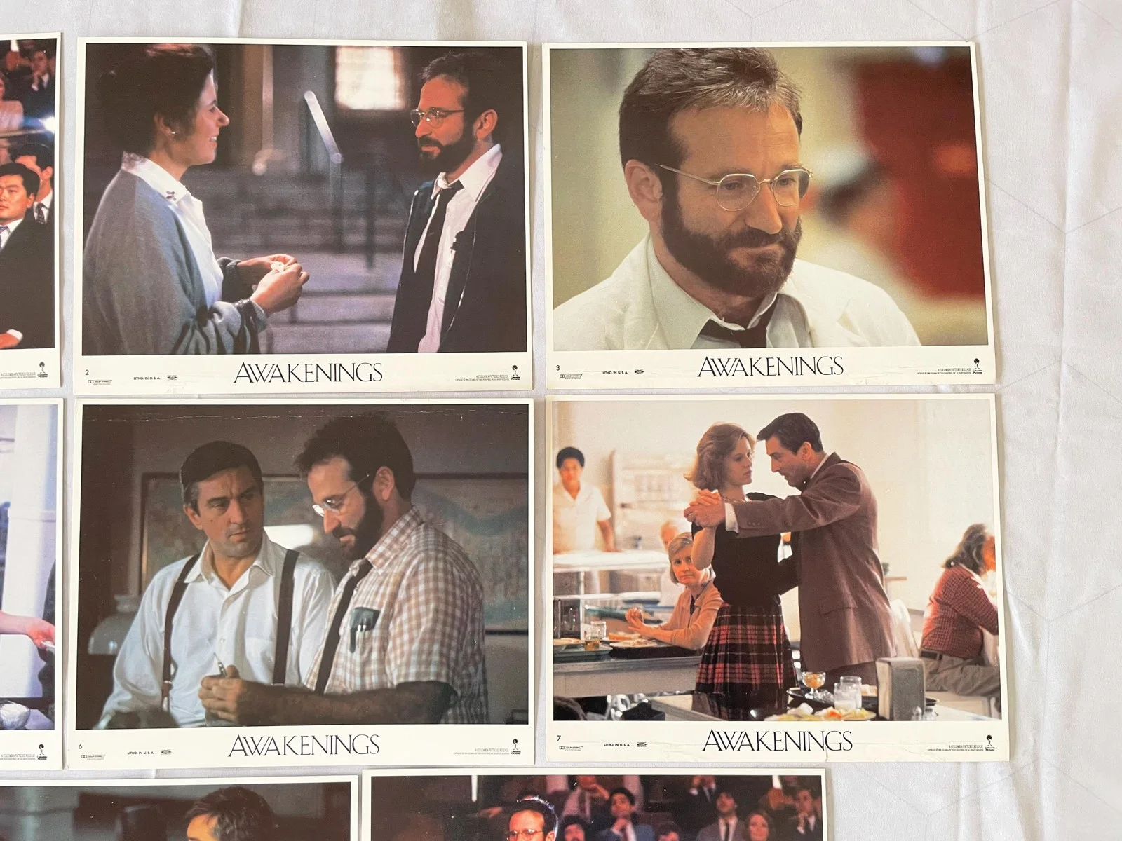 Awakenings (1990) Original Lobby Card Set, Robin Williams, De Niro, изображение 2