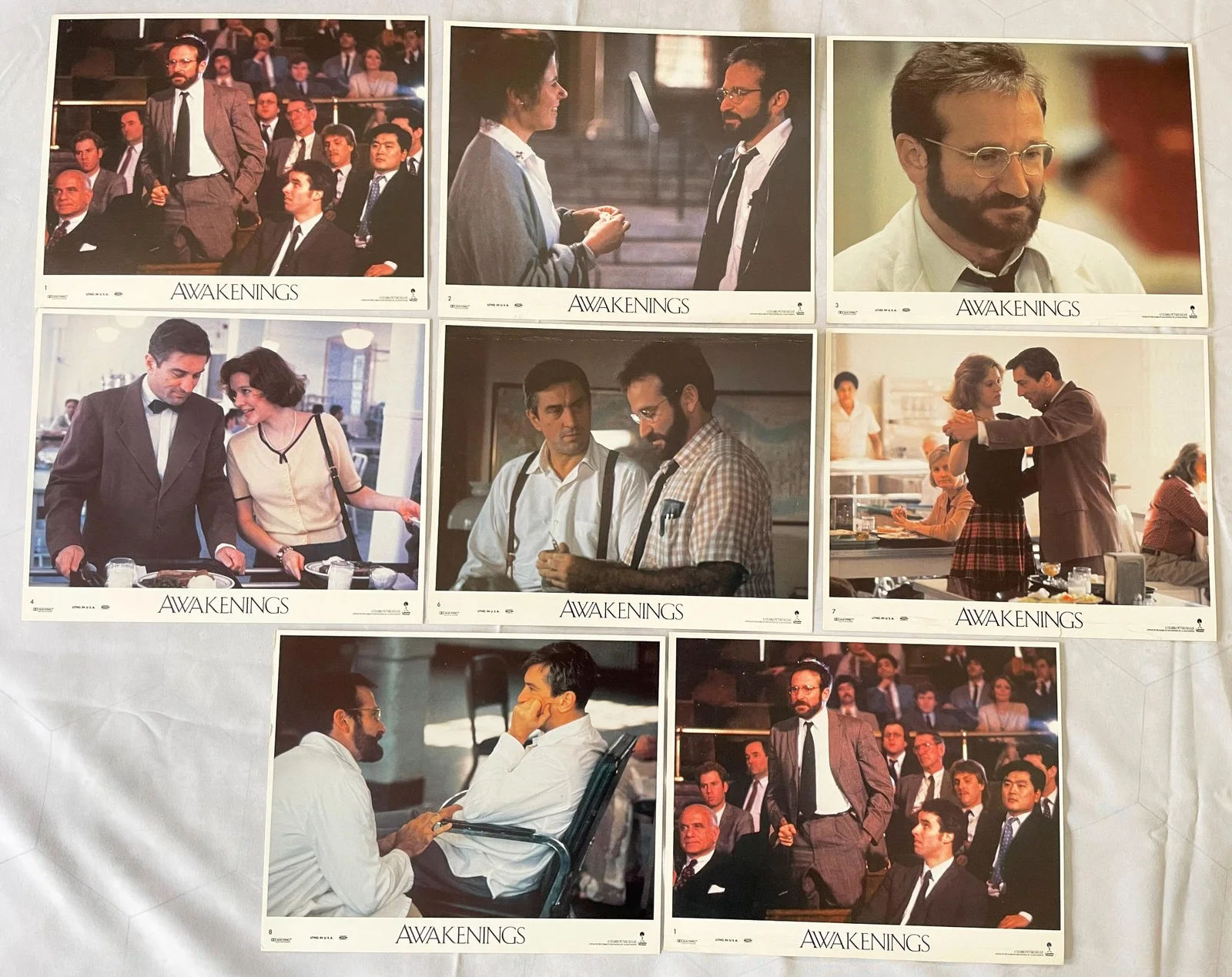 Awakenings (1990) Original Lobby Card Set, Robin Williams, De Niro, изображение 4