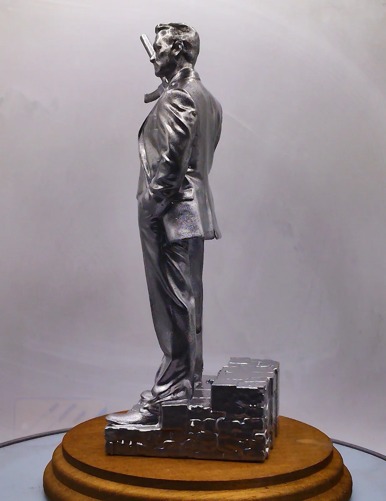 Daniel Craig- Secret Agent - By CaveCraft- Metallic Silver Finish, image 3