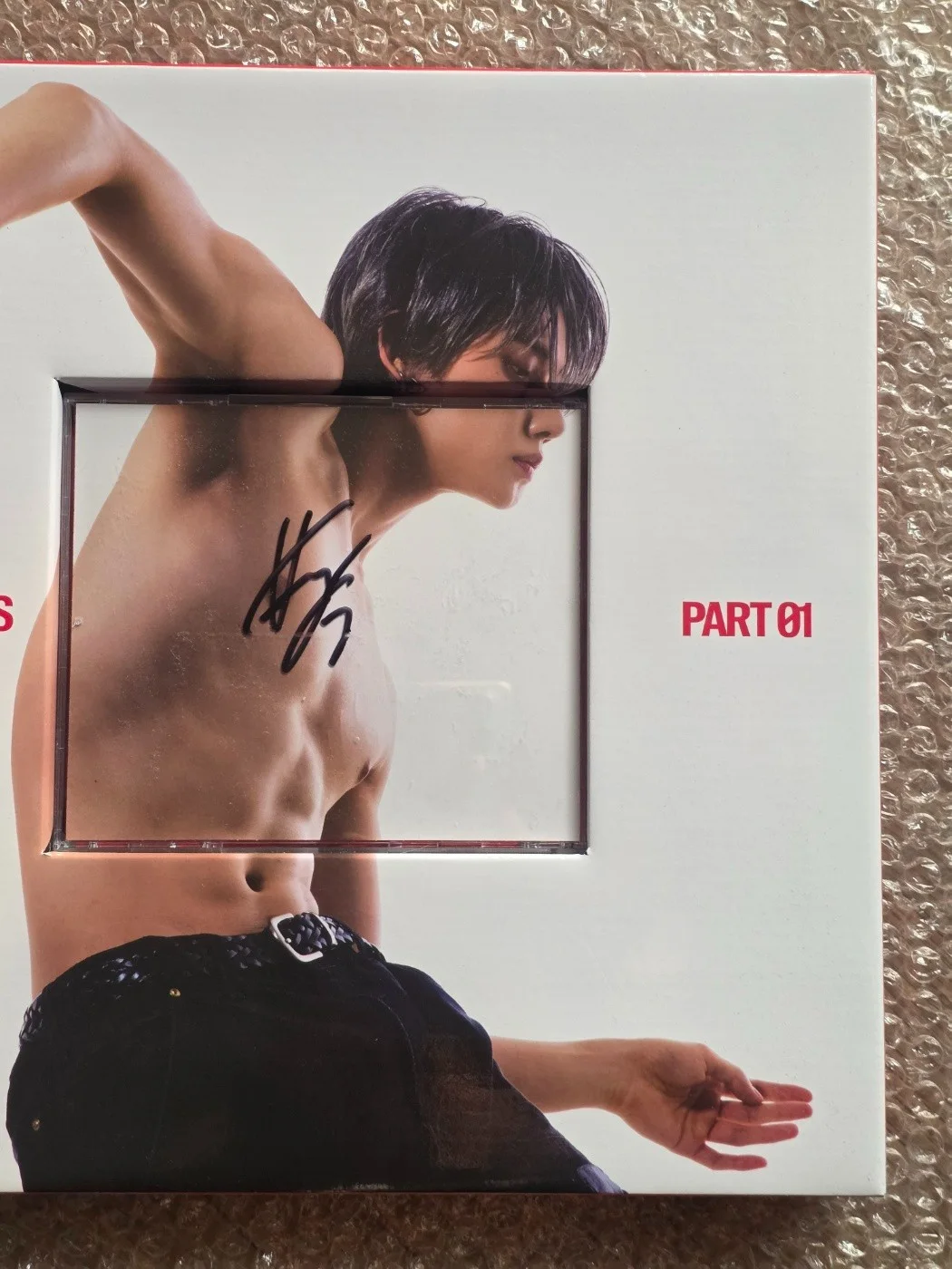 TXT Promo Sticker YEONJUN NO LABELS PART 01 Album Autographed Hand Signed, изображение 5