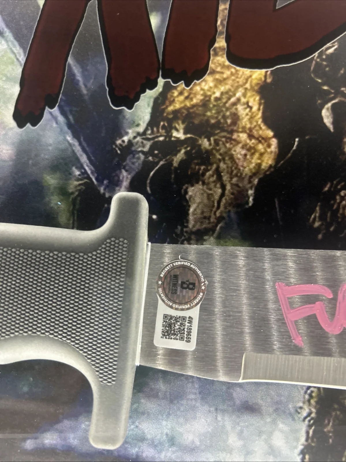 Ari Lehman — Ari Lehman Jason Vorhees Machete Beckett Witness authenticated autograph, image 3