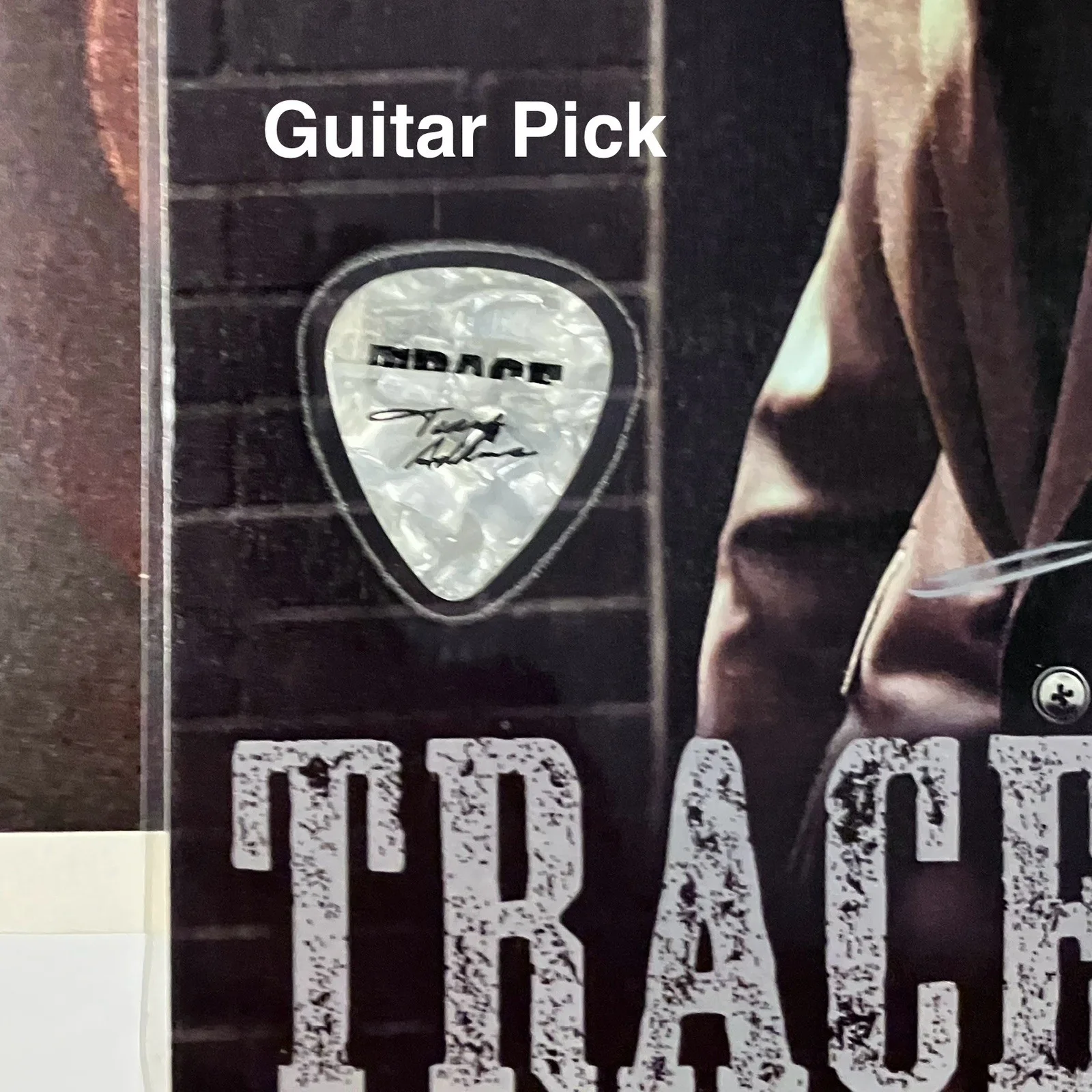 TRACE ADKINS Signed VIP PACKAGE / Poster, 8x10 Photo, GUITAR PICK + 2 Autogrsphs, изображение 4