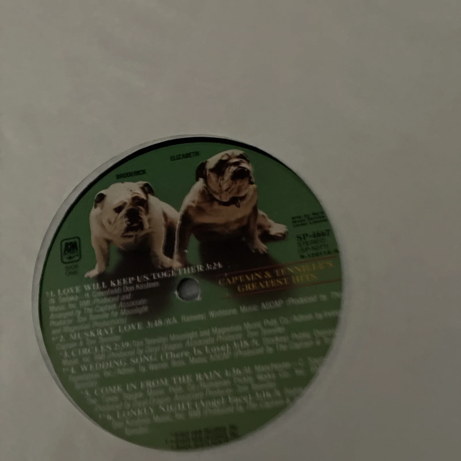 Captain and Tennille Greatest Hits LP Album, image 3