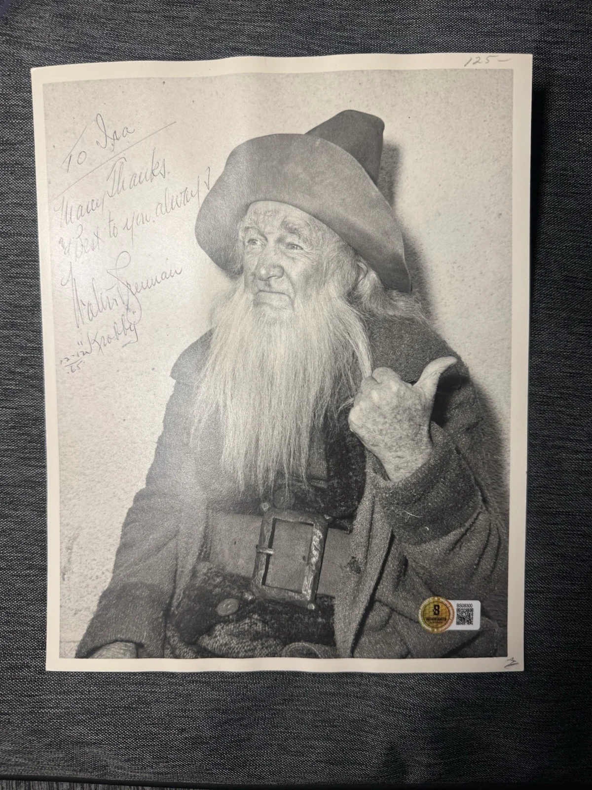 Walter Brennan — Walter Brennan Signed 8x10 Photo BAS Beckett Auto 3x Oscar Winner Inscribed