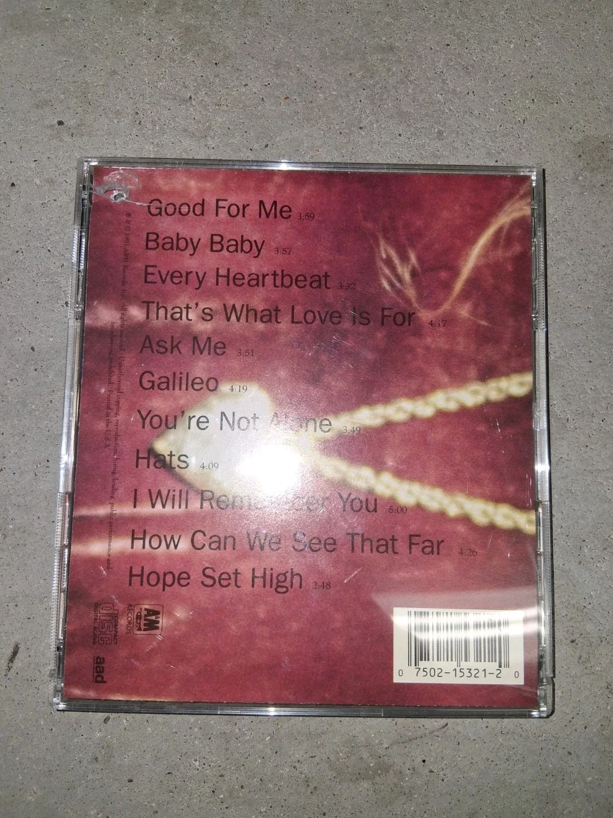 Amy Grant Heart In Motion Signed Original Music CD & Booklet Autographed, image 3