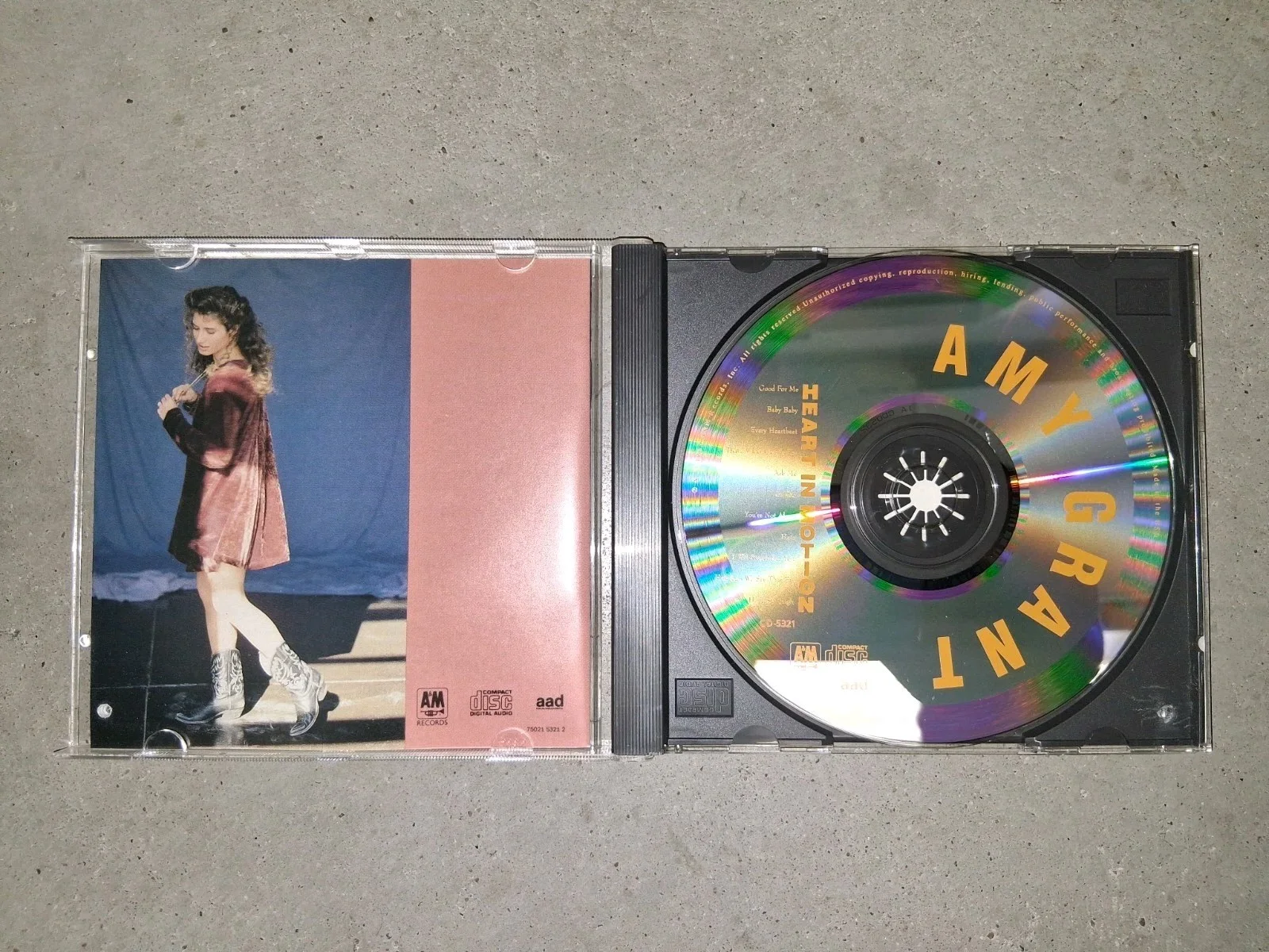Amy Grant Heart In Motion Signed Original Music CD & Booklet Autographed, image 4