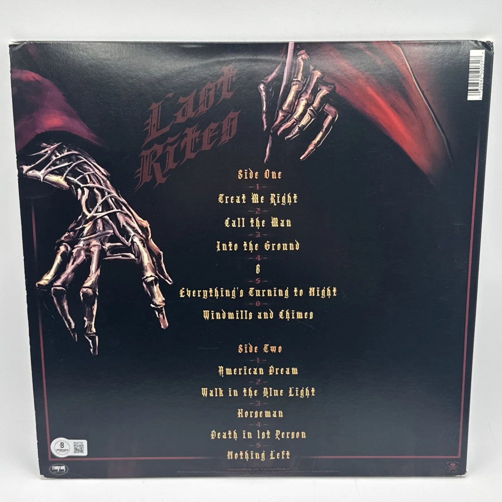 PENTAGRAM Last Rites VINYL LP Bobby Liebling SIGNED Beckett Authentic TikTok, изображение 3