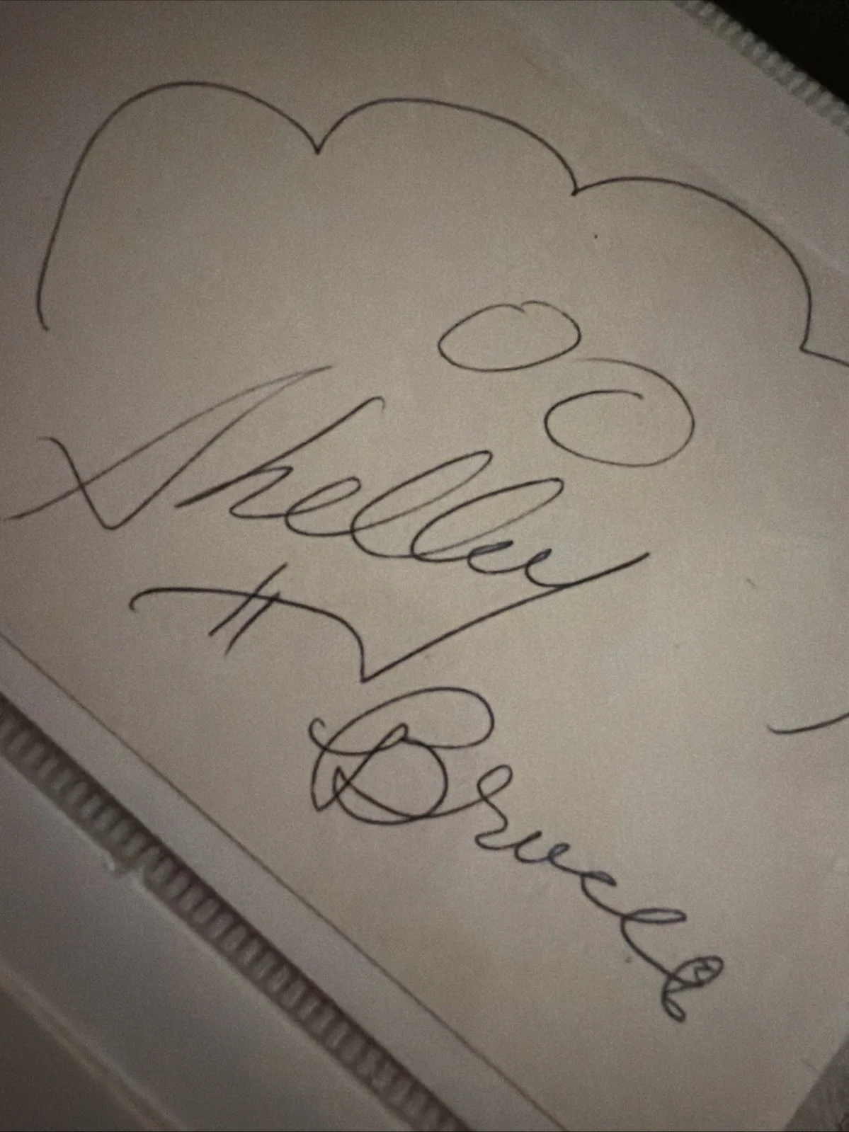 Shelley Bruce Signed 3x5 Index Card Autograph - Broadway's Original Annie, image 2