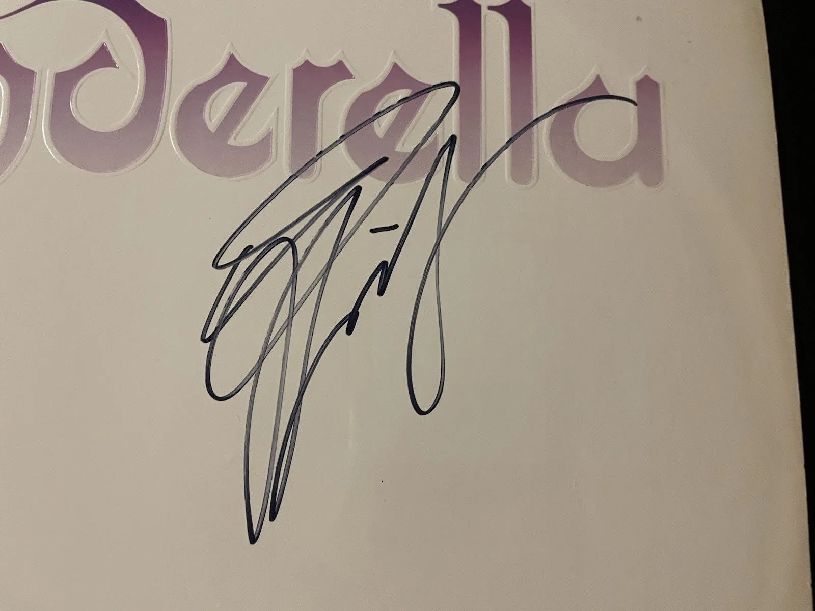 Tom Keifer Signed Cinderella Long Cold Winter LP AUTOGRAPHED JSA COA #CG58399, image 2