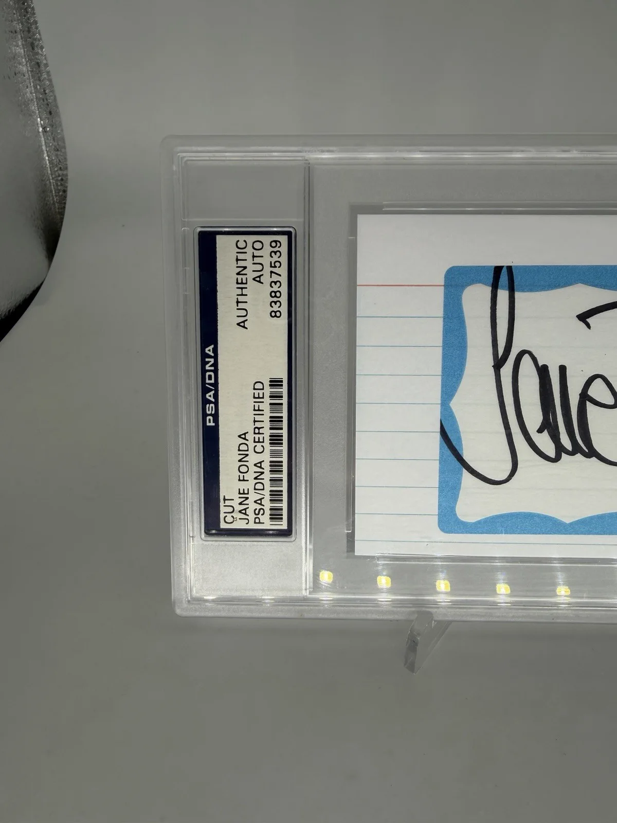 Jane Fonda — PSA DNA JANE FONDA SIGNED AUTOGRAPHED CUT LEGENDARY ACTRESS FITNESS CELEBRITY, изображение 3