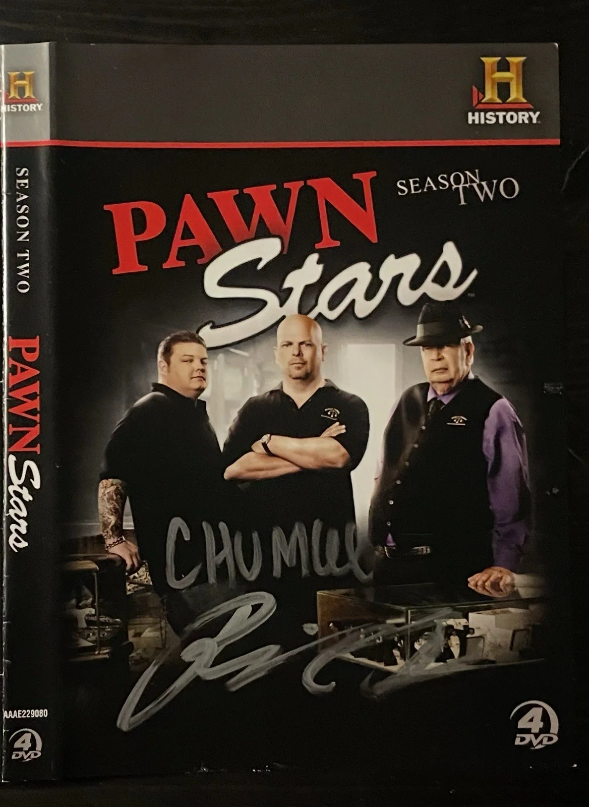 Rick Harrison, Chumlee — Rick Harrison And Chumlee Signed Pawn Stars Season 2 DVD Cover JSA COA, изображение 2