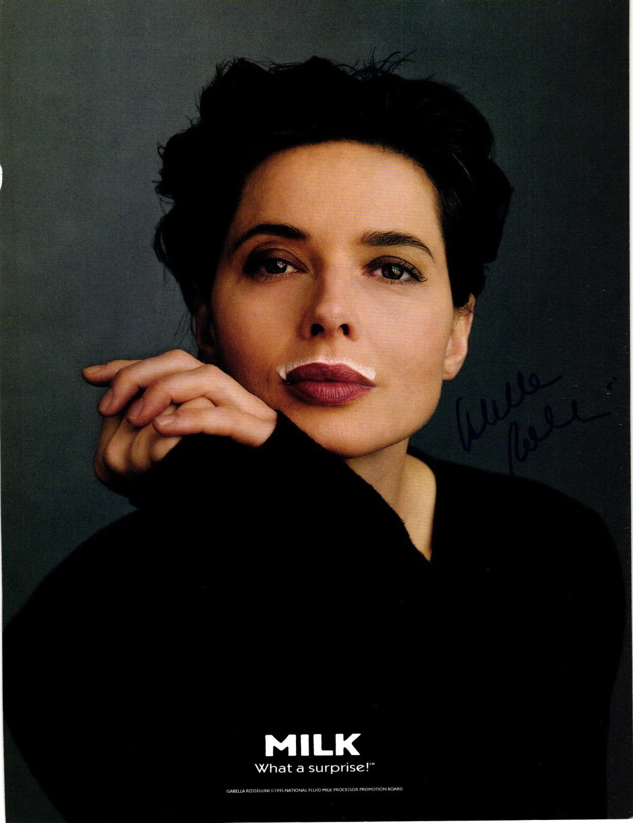 Isabella Rossellini — Isabella Rossellini Signed Got Milk Ad Magazine Photo Conclave Chicago Hope