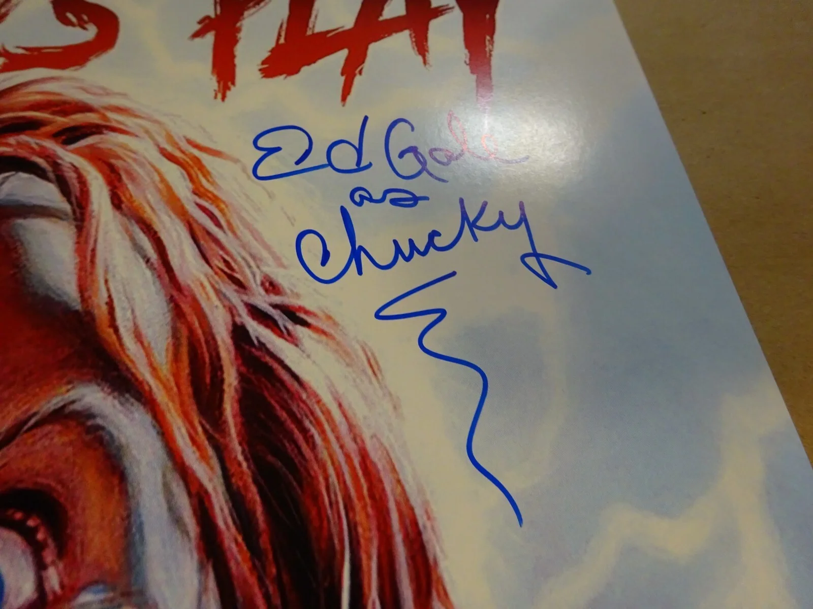 Ed Gale — Signed Ed Gale Autographed Chucky Child's Play 11"x17" Photo Beckett BAS COA, image 4