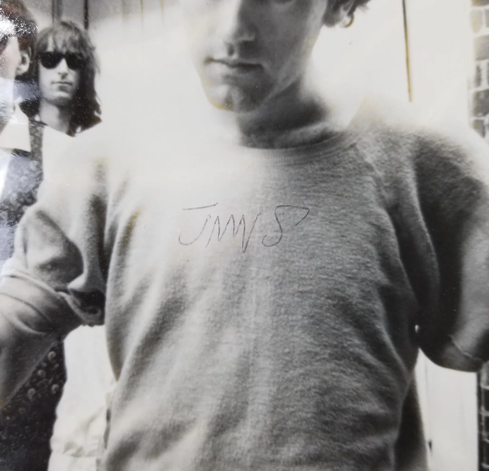 R.E.M. REAL full band hand SIGNED Early Promo Photo JSA LOA Michael Stipe +3 REM, изображение 2