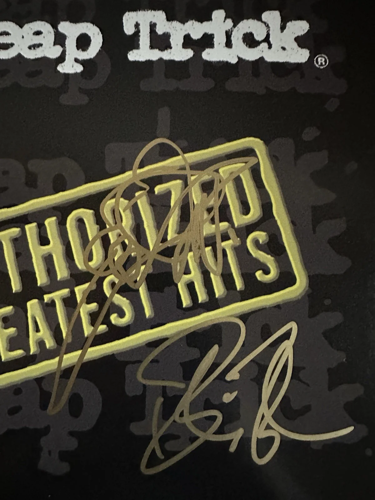 ROBIN ZANDER & RICK NIELSEN SIGNED CHEAP TRICK AUTH. GREATEST HITS VINYL LP JSA, изображение 3