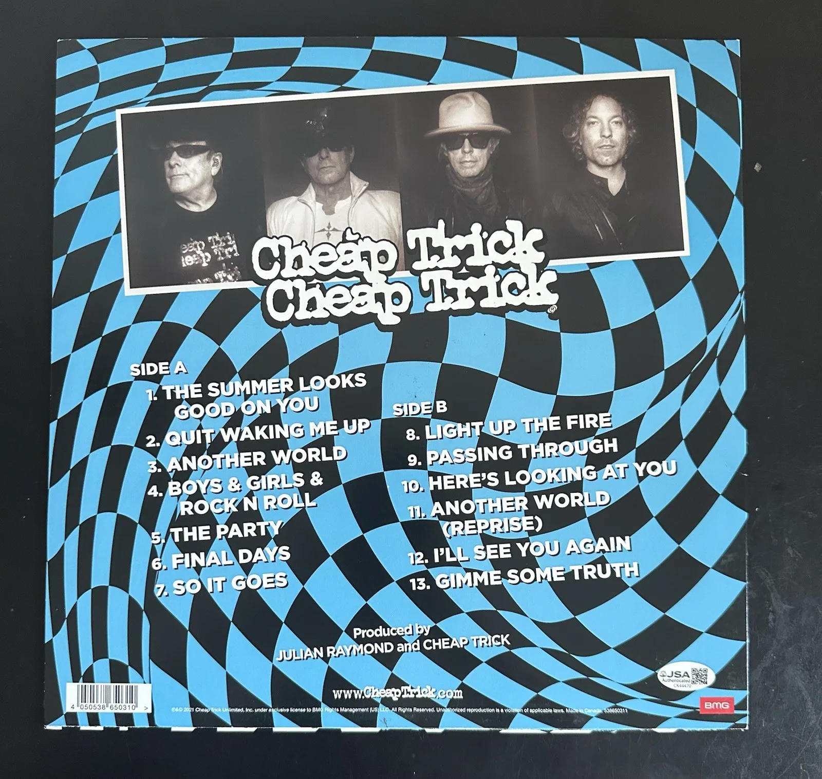 ROBIN ZANDER & RICK NIELSEN SIGNED CHEAP TRICK ‘IN ANOTHER WORLD’ VINYL LP JSA, изображение 4