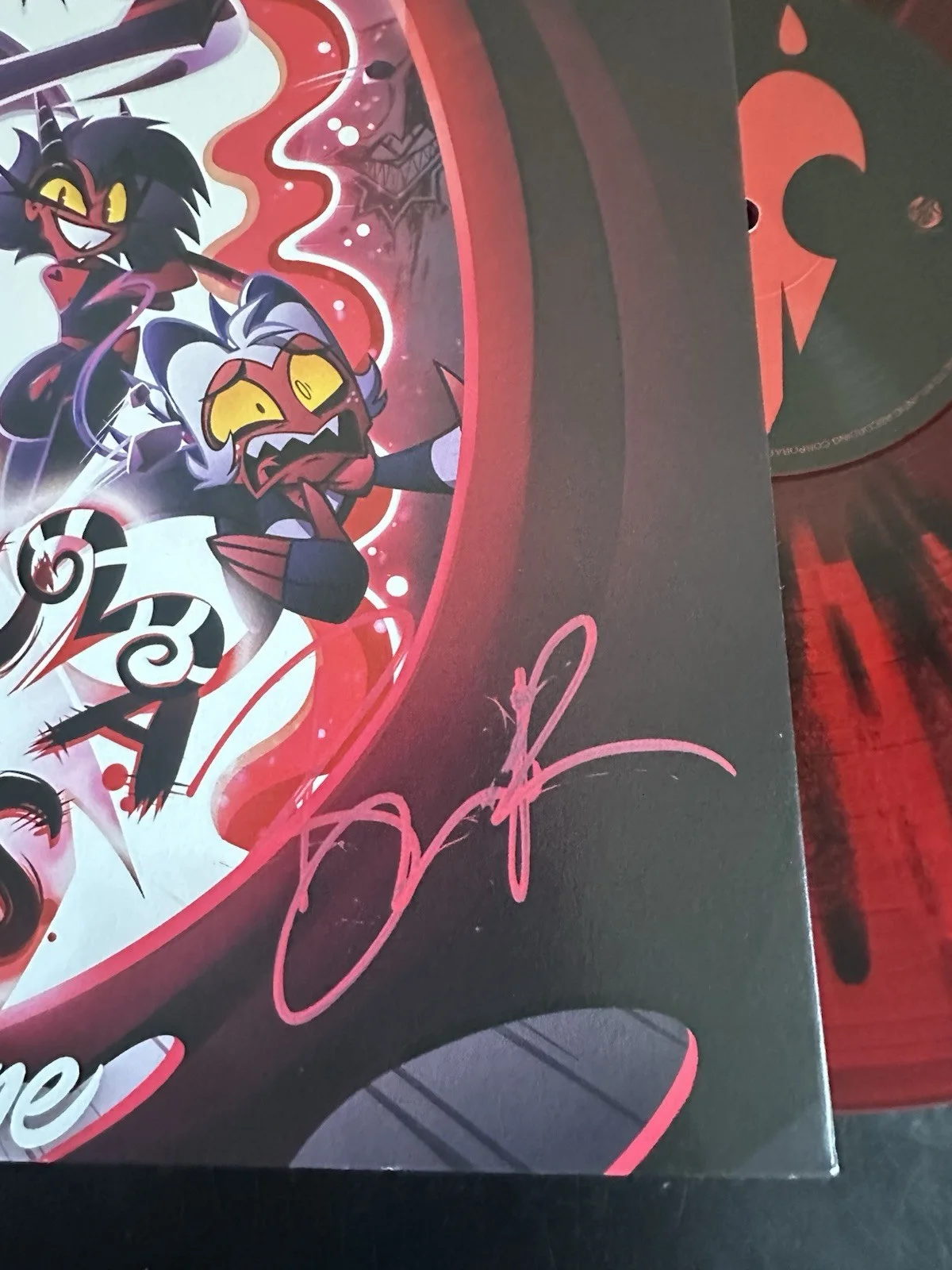 BRANDON ROGERS SIGNED HELLUVA BOSS VINYL RECORD SOUNDTRACK BLITZO LP JSA COA, image 3