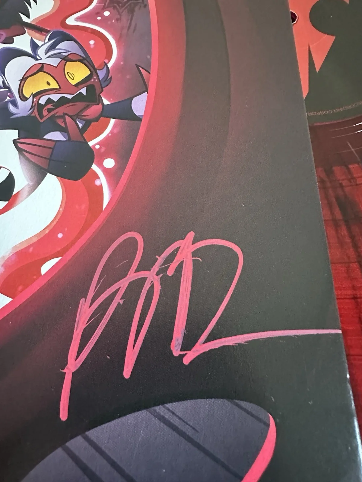 BRANDON ROGERS SIGNED HELLUVA BOSS VINYL RECORD SOUNDTRACK BLITZO LP JSA COA, image 3