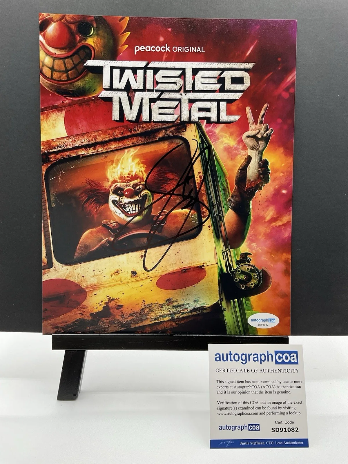 Samoa Joe — Samoa Joe signed 8x10 Twisted Metal signed 8x10 Wrestling signed photo ACOA