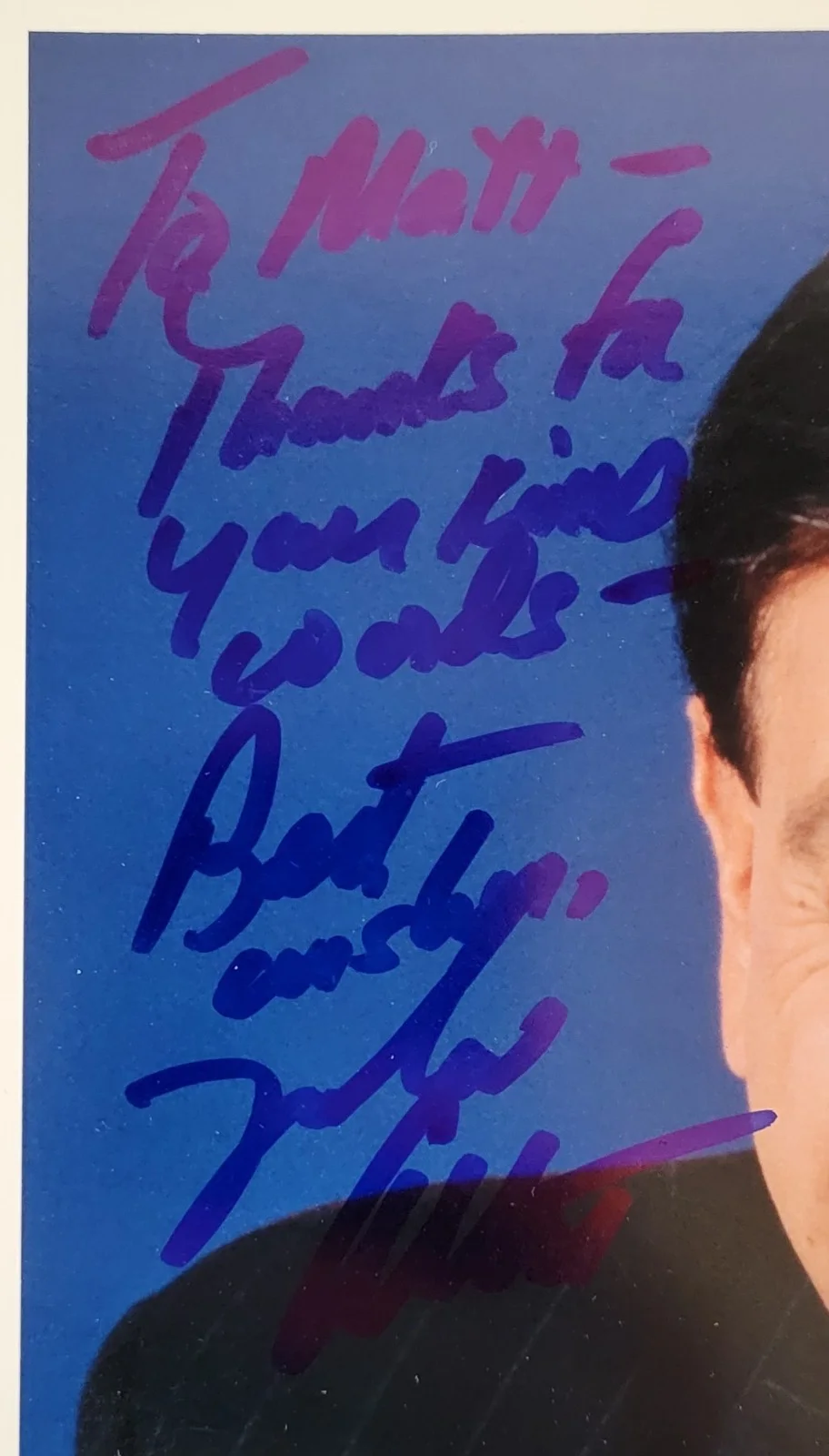 Marv Albert — Marv Albert Sports Commentator MSG Autographed Signed 8"x10" Photo, image 2