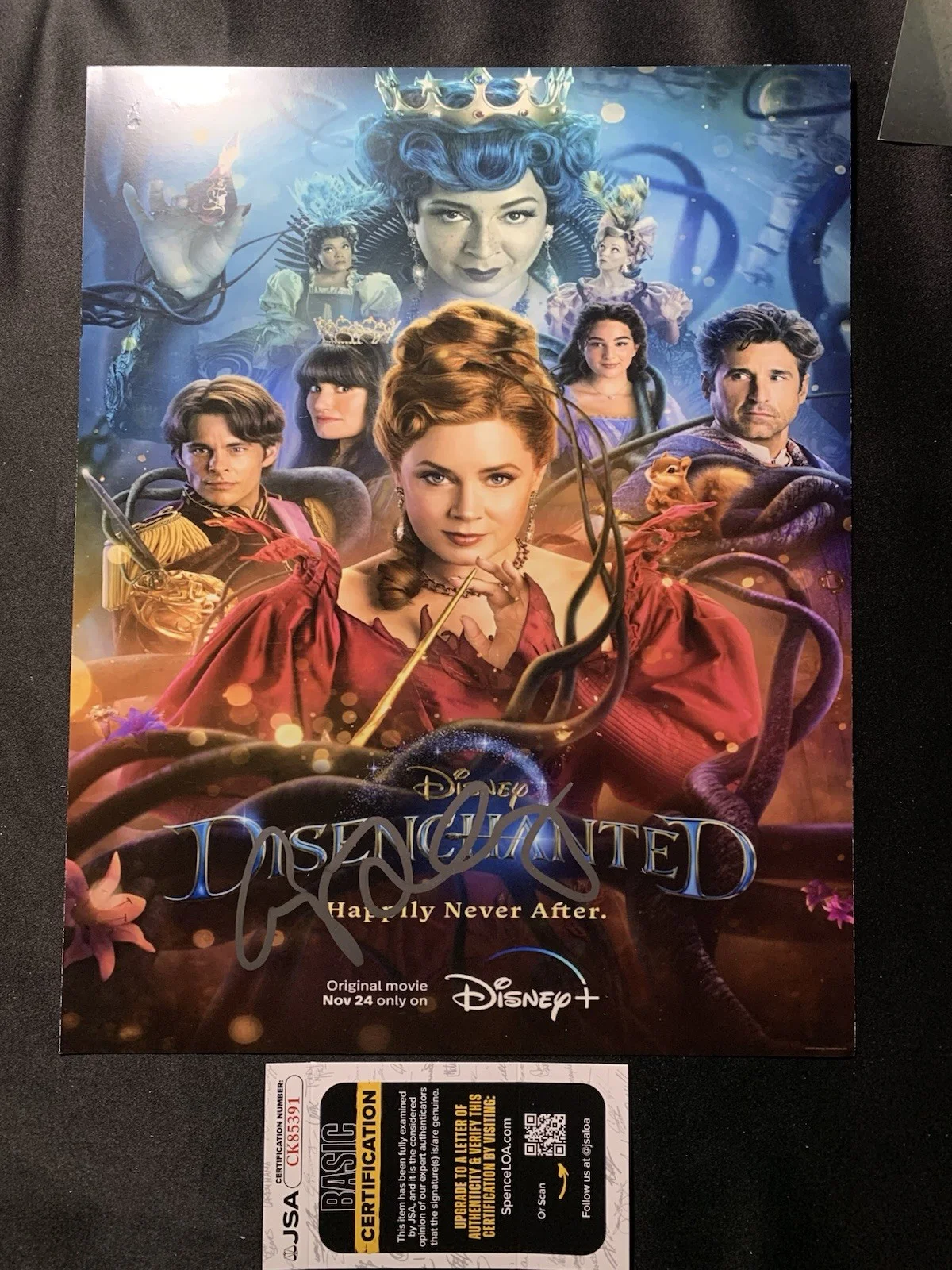 Disenchanted AMY ADAMS SIGNED Autographed 11x14 JSA Coa, image 2