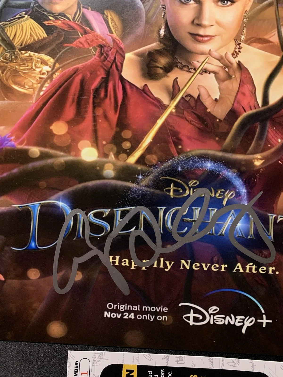Disenchanted AMY ADAMS SIGNED Autographed 11x14 JSA Coa, image 3