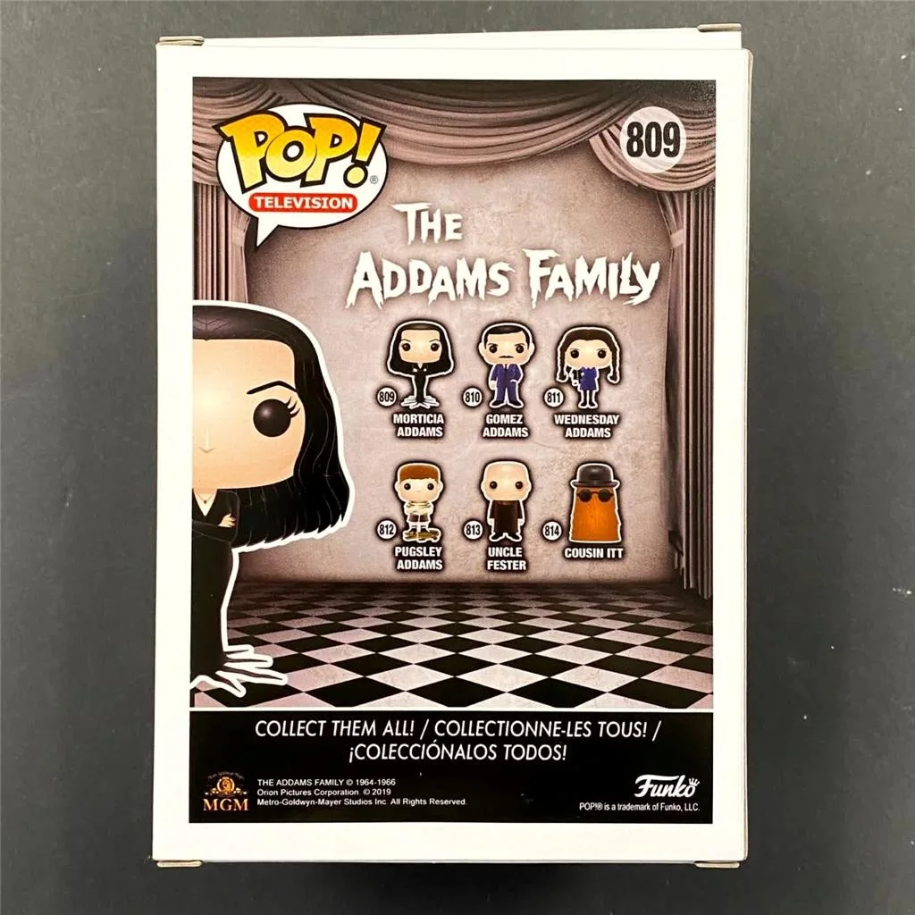Anjelica Huston signed Morticia Addams Funko Pop! 809 autograph ~ Beckett BAS, image 3
