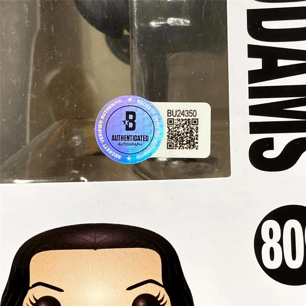Anjelica Huston signed Morticia Addams Funko Pop! 809 autograph ~ Beckett BAS, image 5