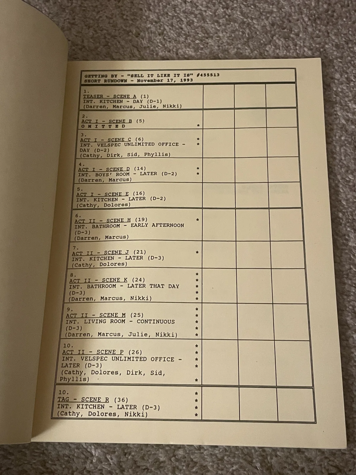 Cindy Williams — Cindy Williams Signed Getting By Sell It Like It Is Script, изображение 3