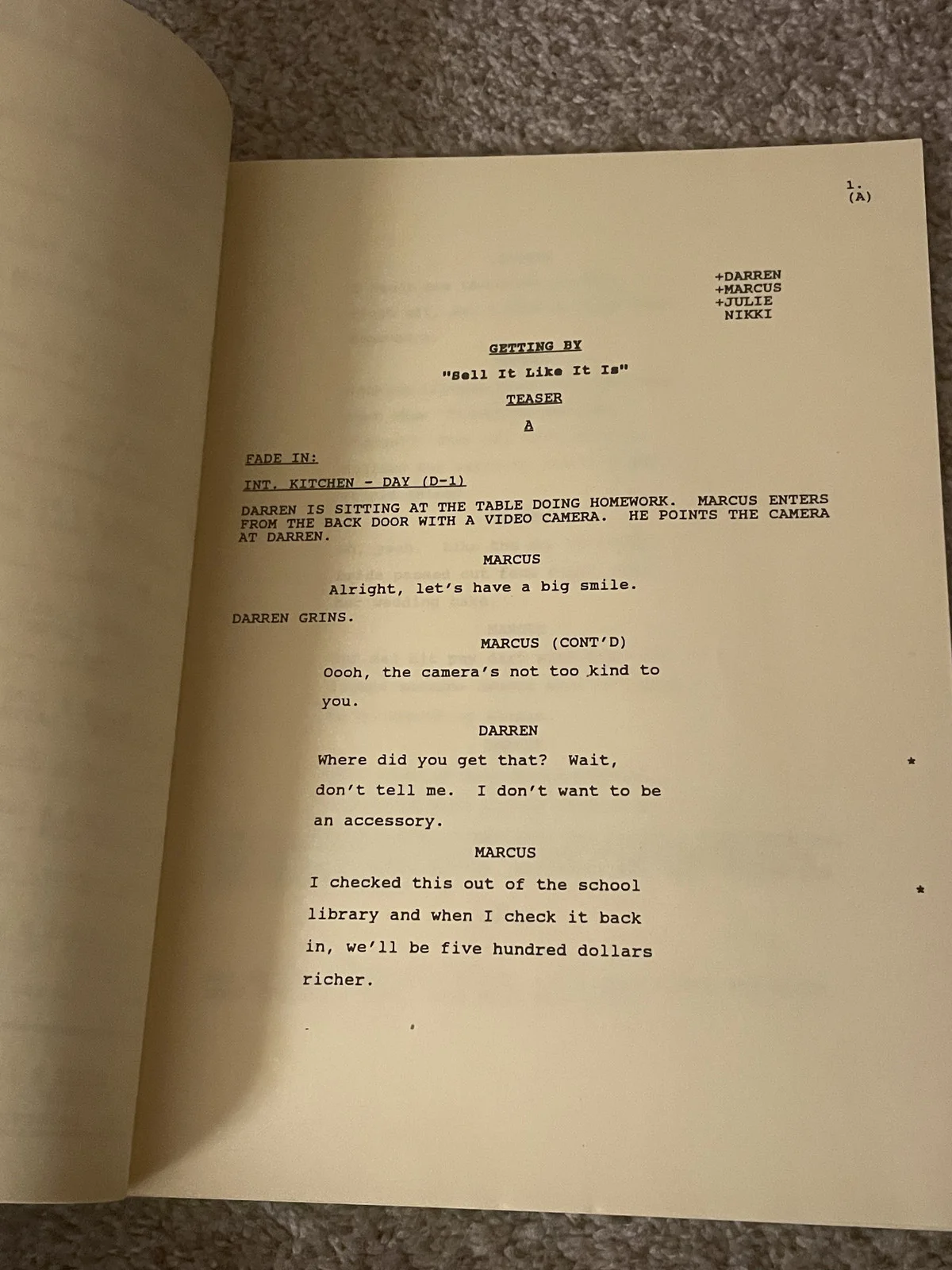 Cindy Williams — Cindy Williams Signed Getting By Sell It Like It Is Script, изображение 4