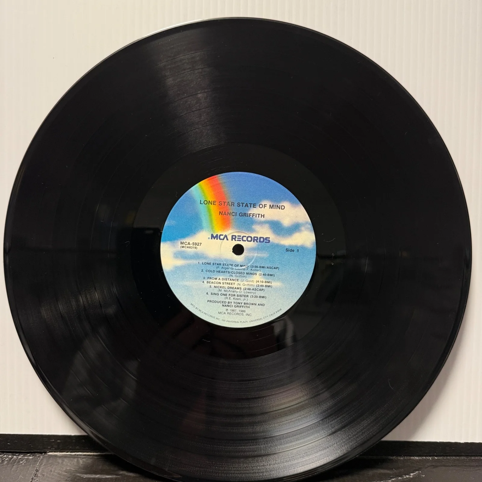 AUTOGRAPHED! NANCI GRIFFITH "Lone Star State Of Mind" vinyl MCA-5927 AUTOGRAPHED, изображение 5