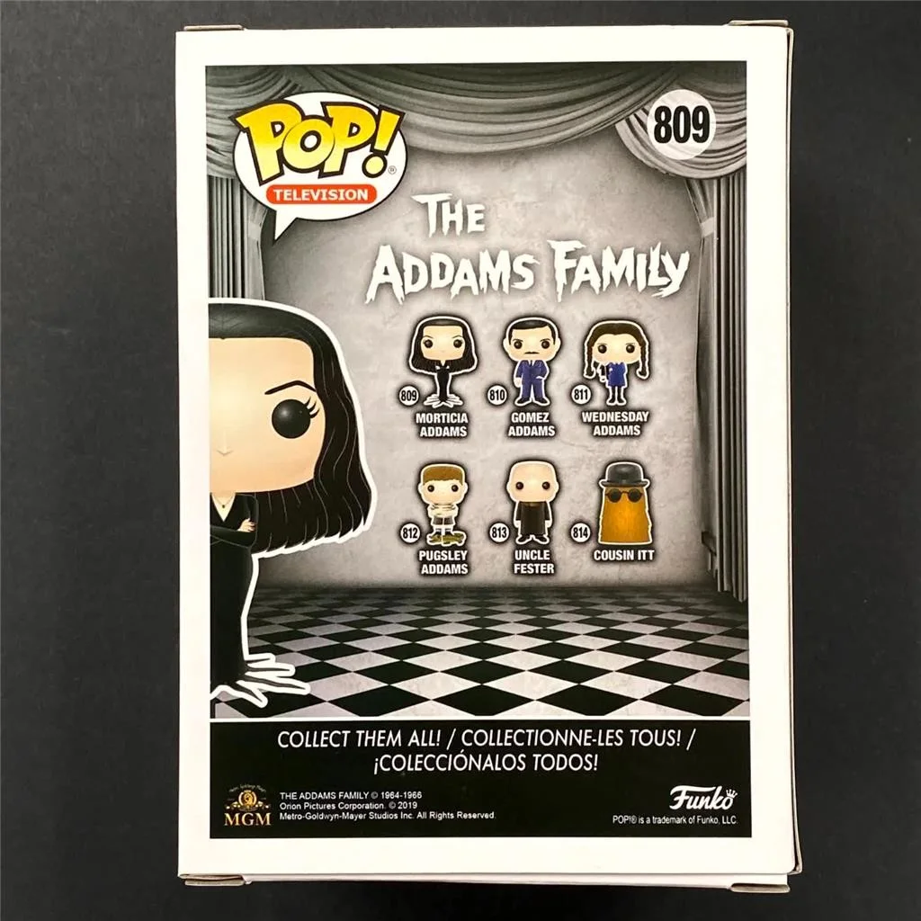 Anjelica Huston signed Morticia Addams Funko Pop! 809 autograph ~ Beckett BAS, изображение 3