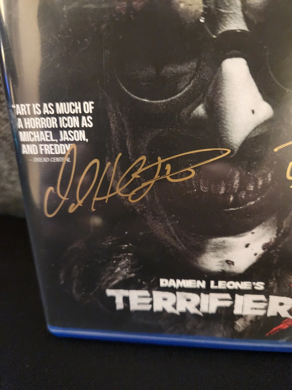 Damen Leone, David Howard Thornton — Terrifier 3 Blu-ray 2x Signed By Damen Leone and David Howard Thornton JSA, image 2
