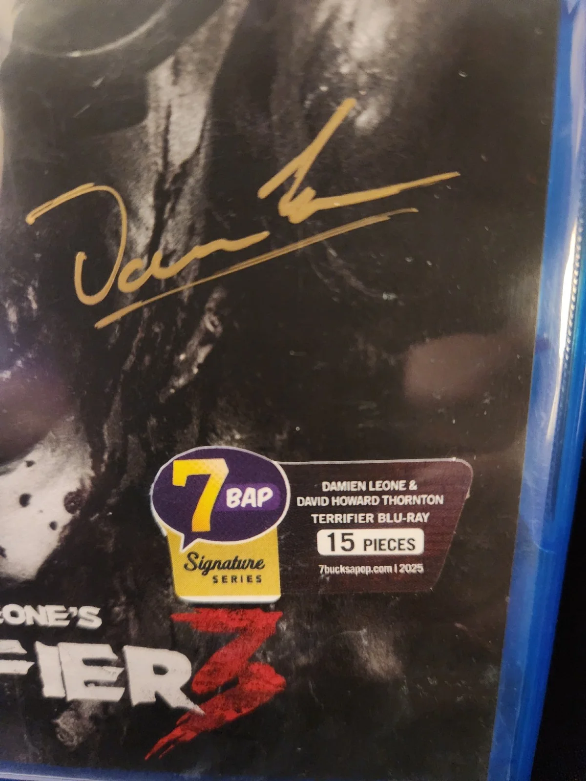Damen Leone, David Howard Thornton — Terrifier 3 Blu-ray 2x Signed By Damen Leone and David Howard Thornton JSA, image 3