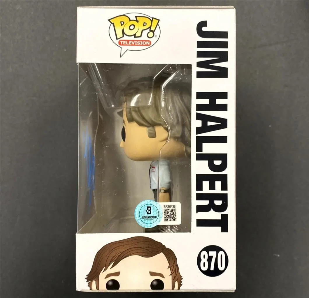John Krasinski signed Jim Halpert Office Funko Pop! 870 autograph C~ Beckett BAS, image 2
