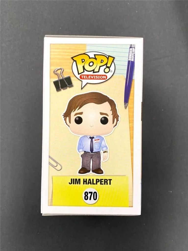 John Krasinski signed Jim Halpert Office Funko Pop! 870 autograph C~ Beckett BAS, image 4