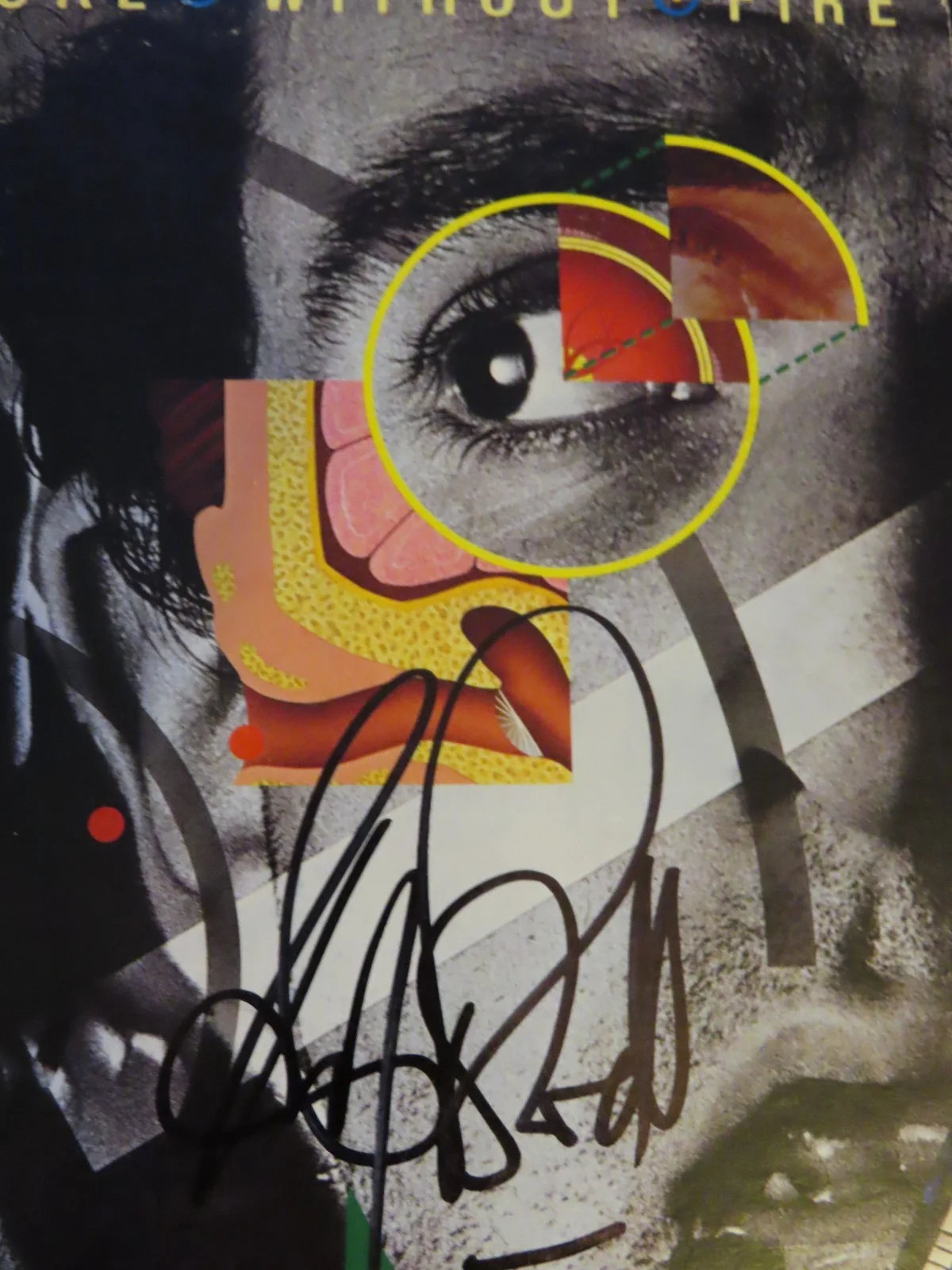 ANDY POWELL signed WISHBONE ASH No Smoke without Fire 1978 Record / Album COA, image 2
