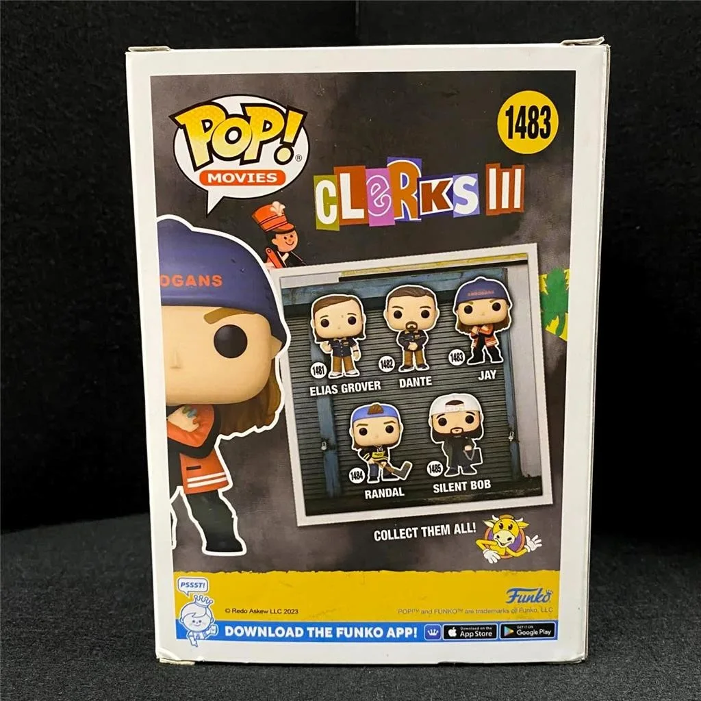 Jason Mewes signed "Jay" Clerks III Funko Pop! 1483 Figure autograph Beckett BAS, изображение 3