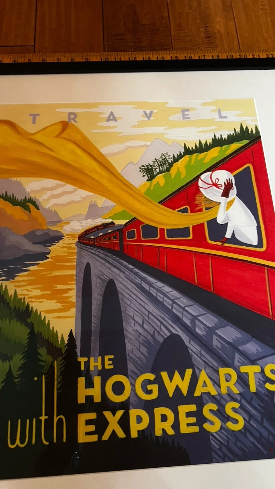 HARRY POTTER Hogwarts Express Tribute Exhibition Caroline Hadilaksono Framed, изображение 2